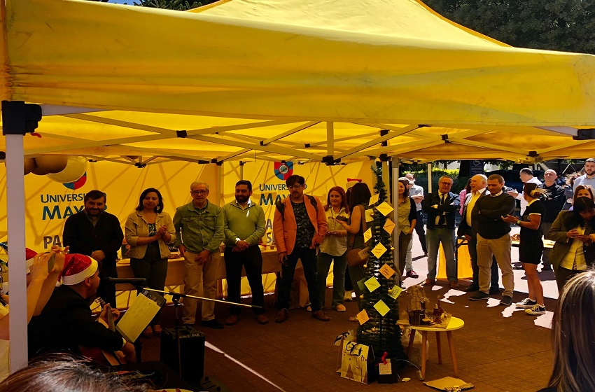 Colaboradores y académicos de la sede Temuco celebraron Navidad